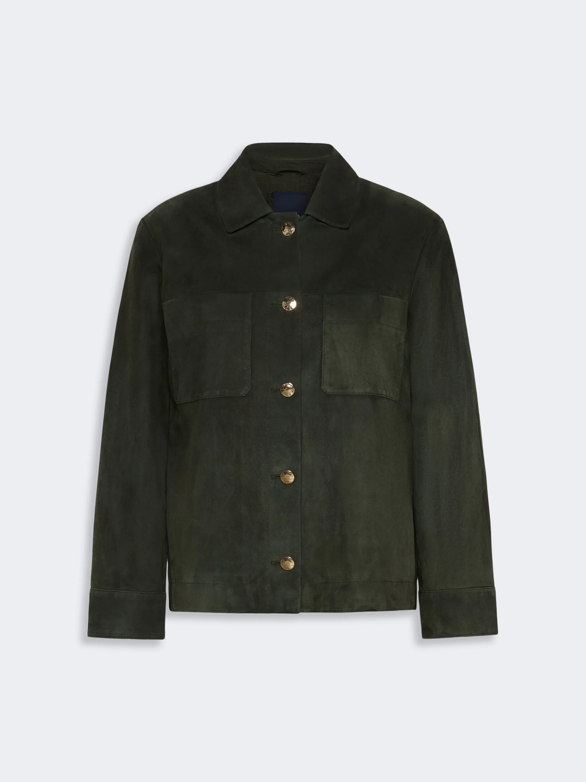 ABISSO Suede shirt jacket - GREEN - 1
