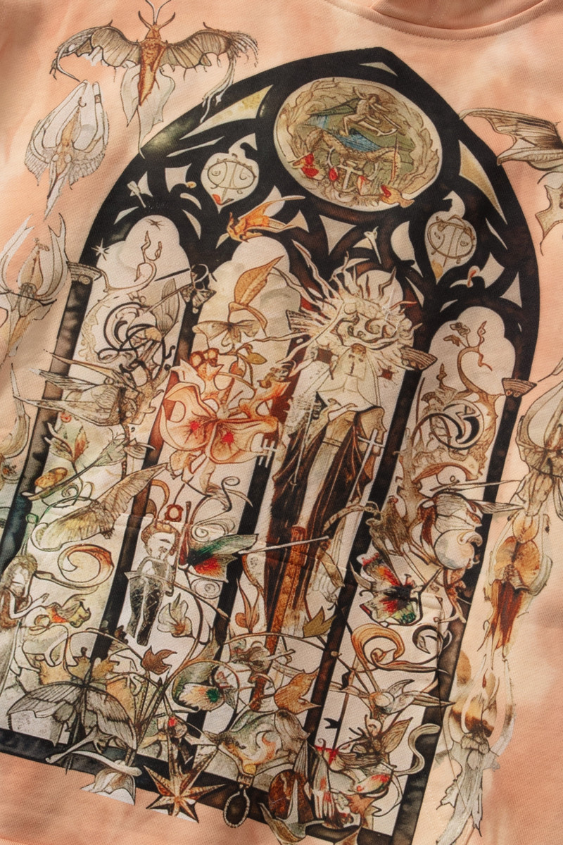 WHO DECIDES WAR GLEAMING HOODED PULLOVER outlook