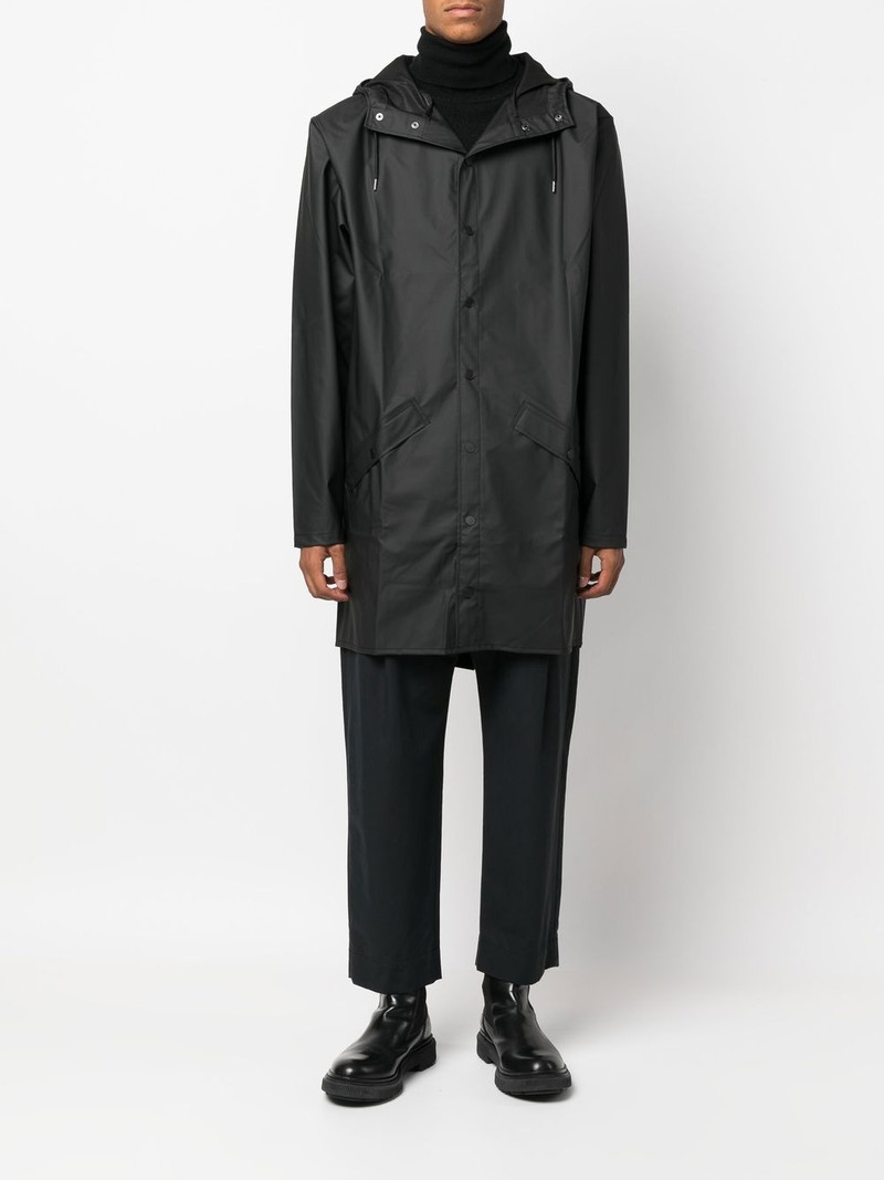 RAINS drawstring hood raincoat outlook