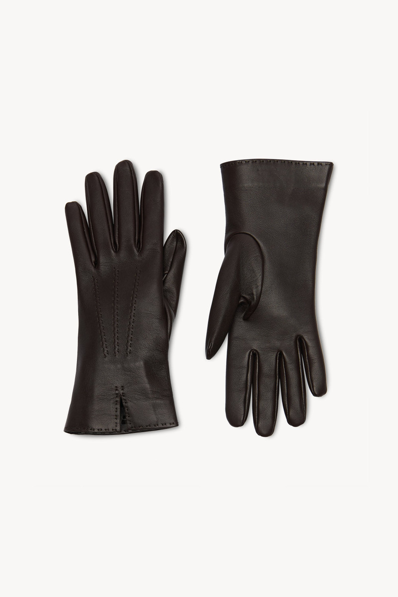 The Row Florence Gloves in Leather outlook