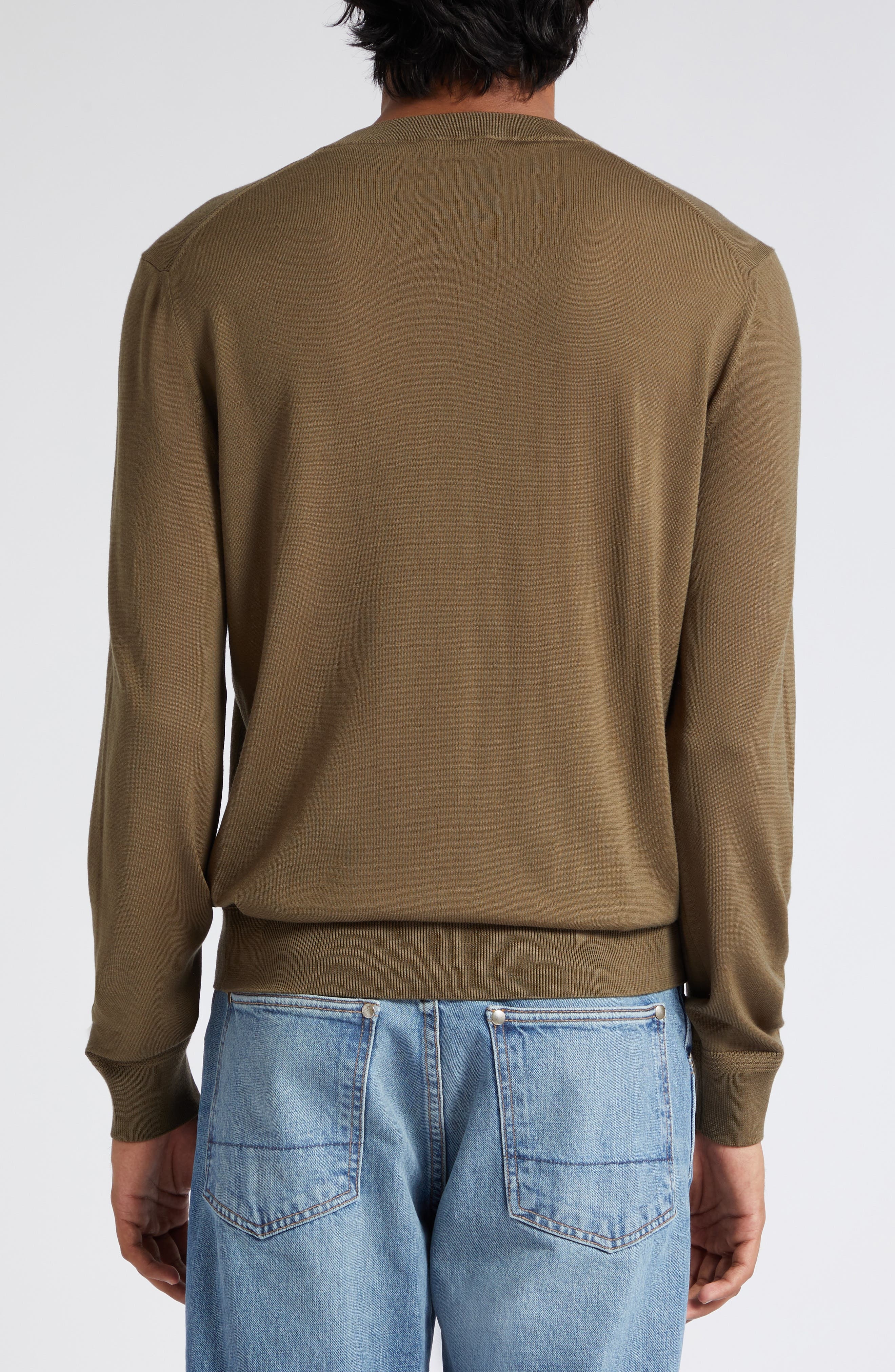 Fine Gauge Merino Wool Sweater - 2
