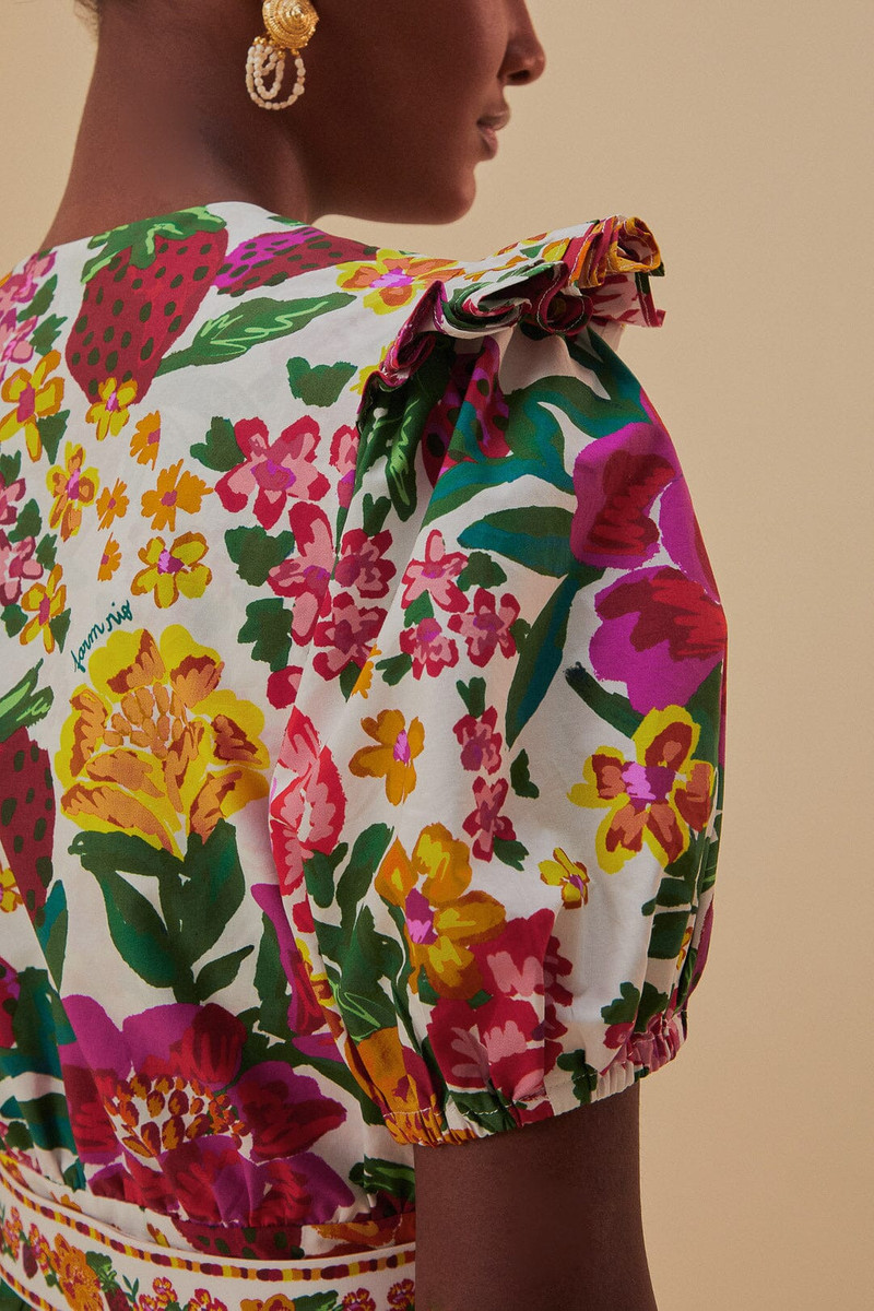 Off-White Flowerful Sketch Romper 6
