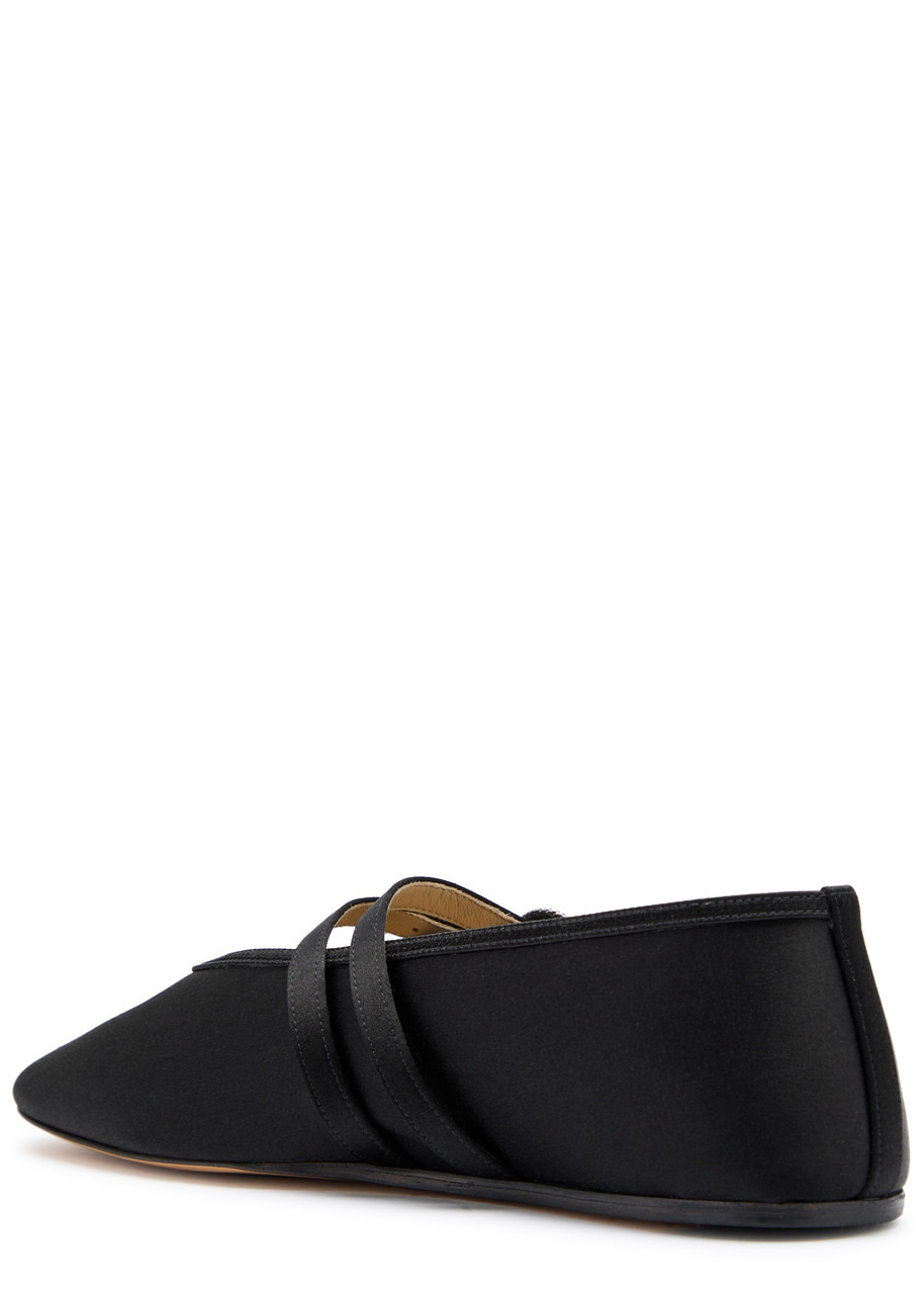LE Monde Beryl Claudia Satin Ballet Flats - 2
