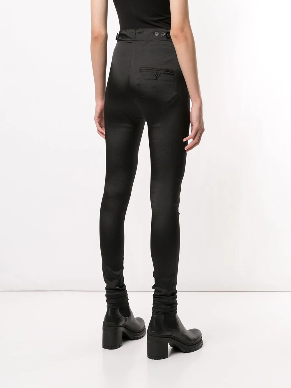 high-waisted skinny trousers - 4