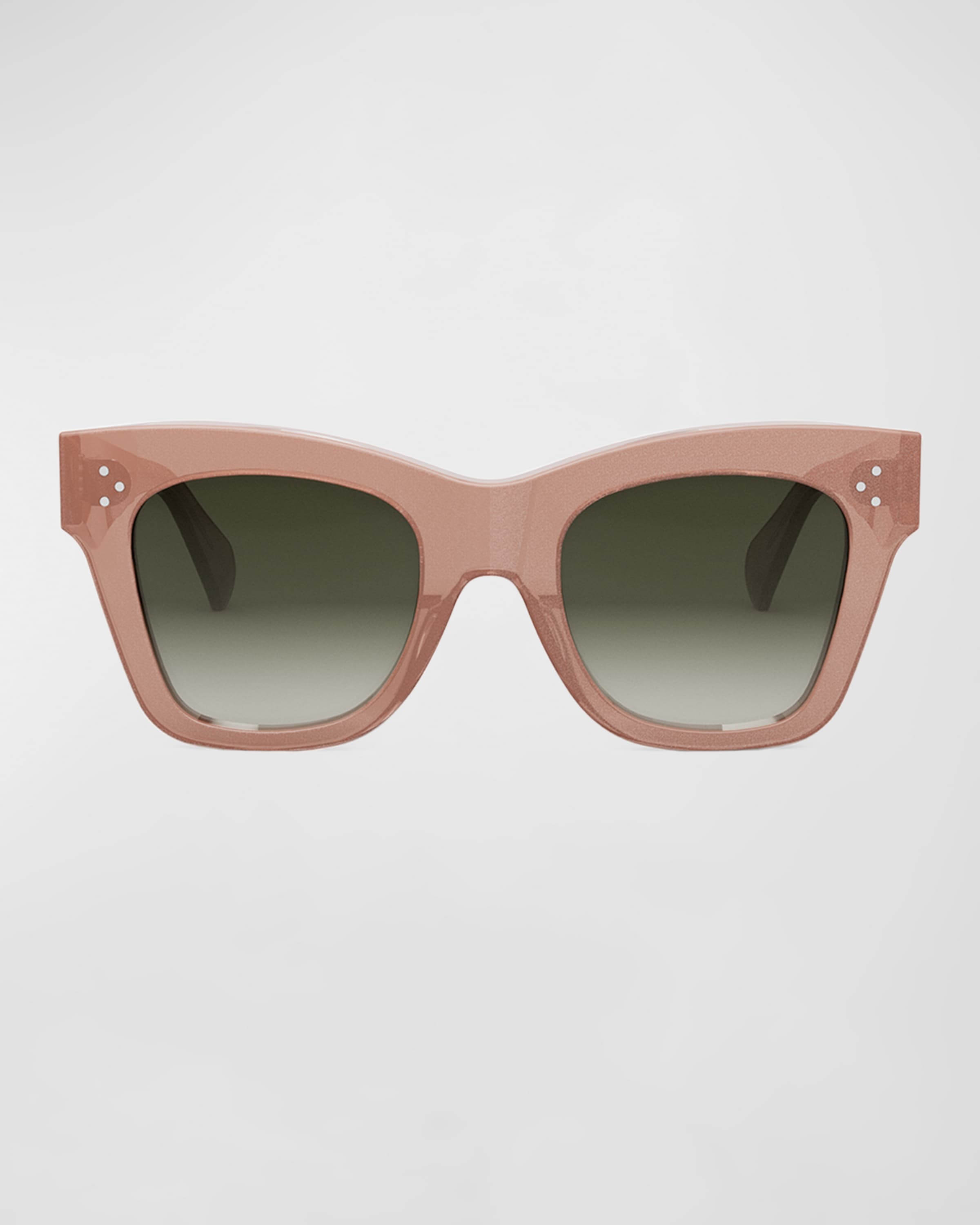 Glittery Bold Acetate Cat-Eye Sunglasses - 4