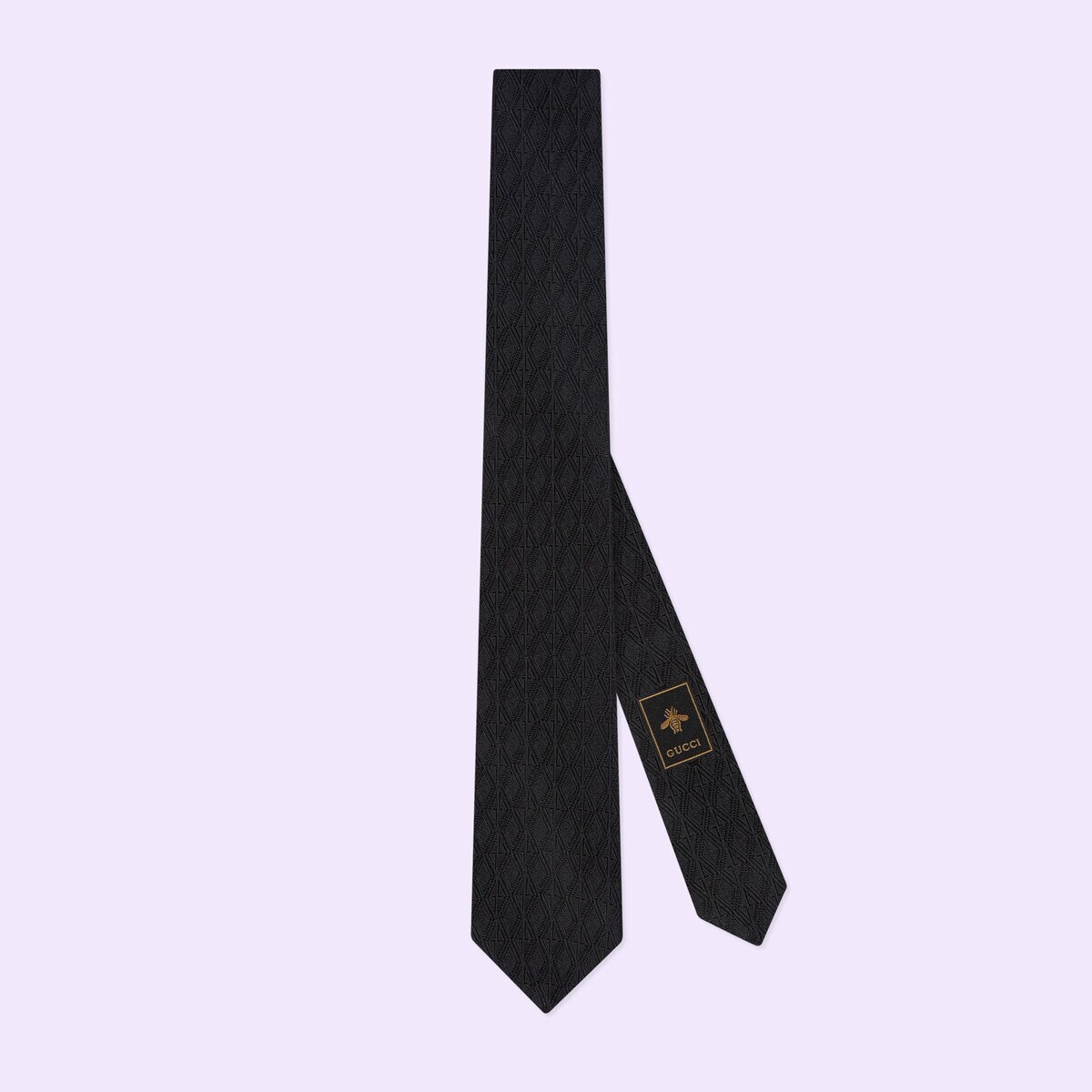 Geometric G silk jacquard tie - 1