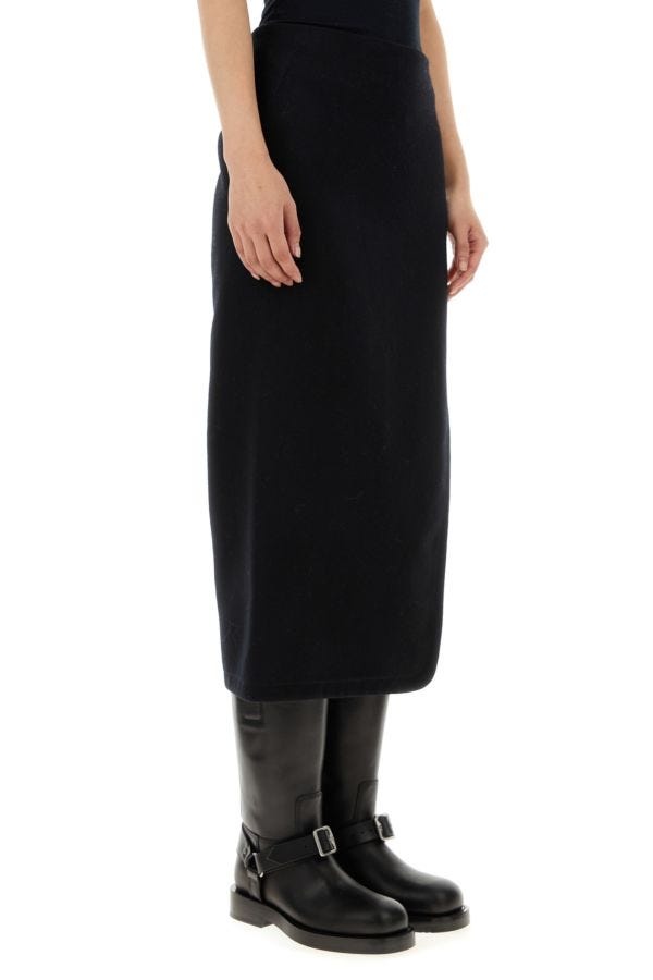 Ann Demeulemeester Woman Black Felt Oline Skirt - 3