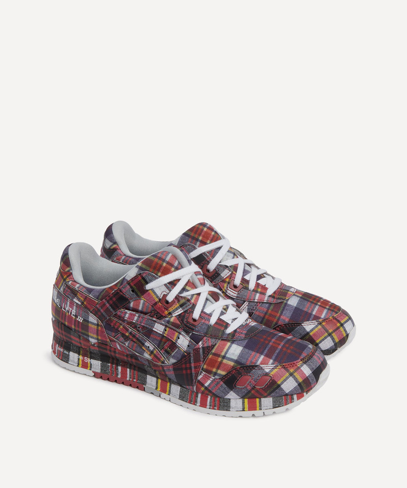 x Asics Men's GEL-LYTE III 07 Red Check Trainers - 1