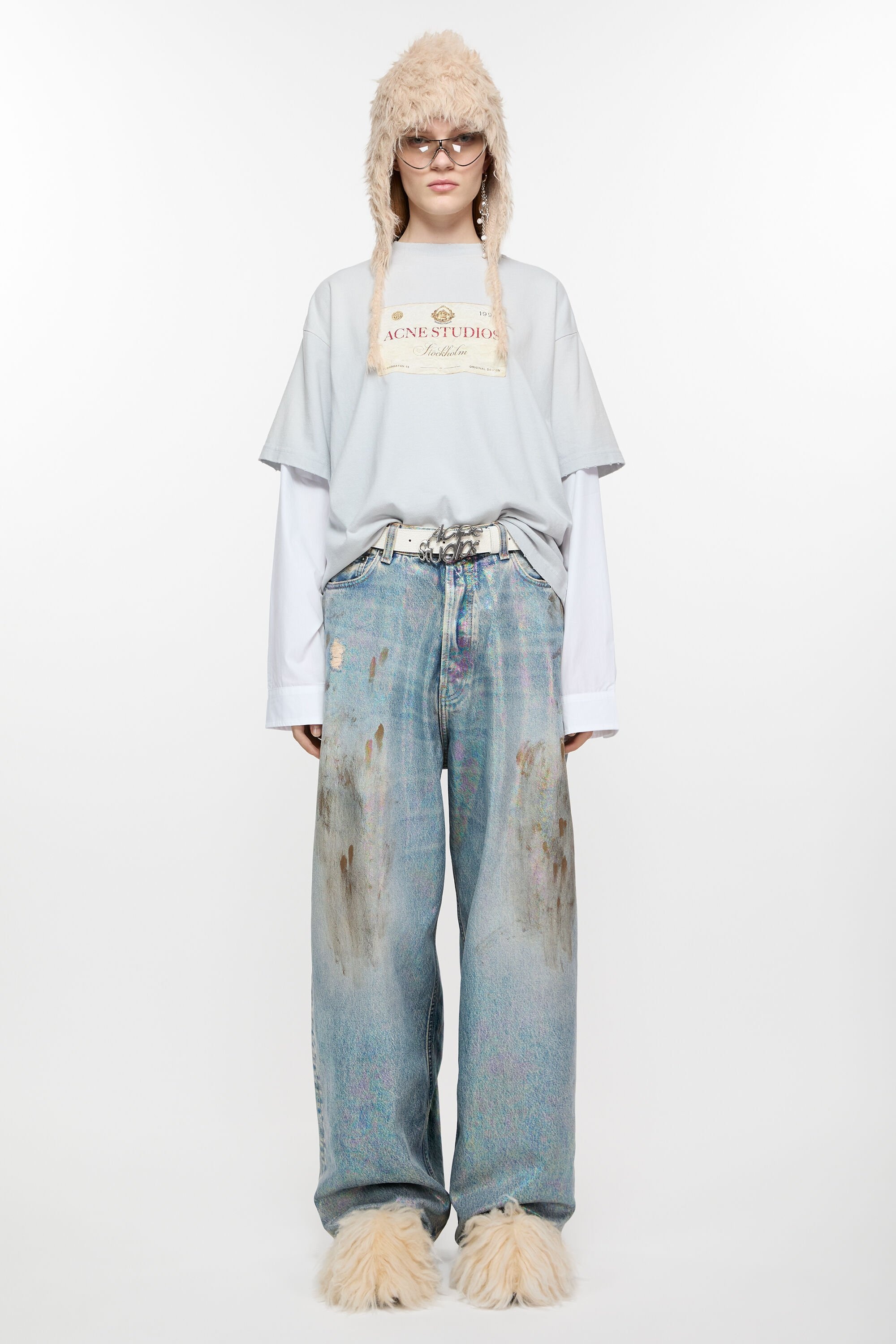 【関税込・国内発送】Acne Studio super baggy fit jeans 2023 Acne Studios 2023 Super Baggy Fit Jeans | Blue | FARFETCH