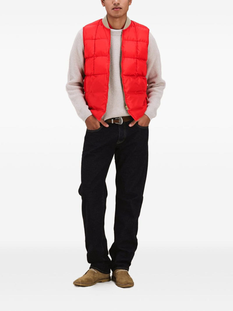FORTELA zip-fastening quilted gilet outlook