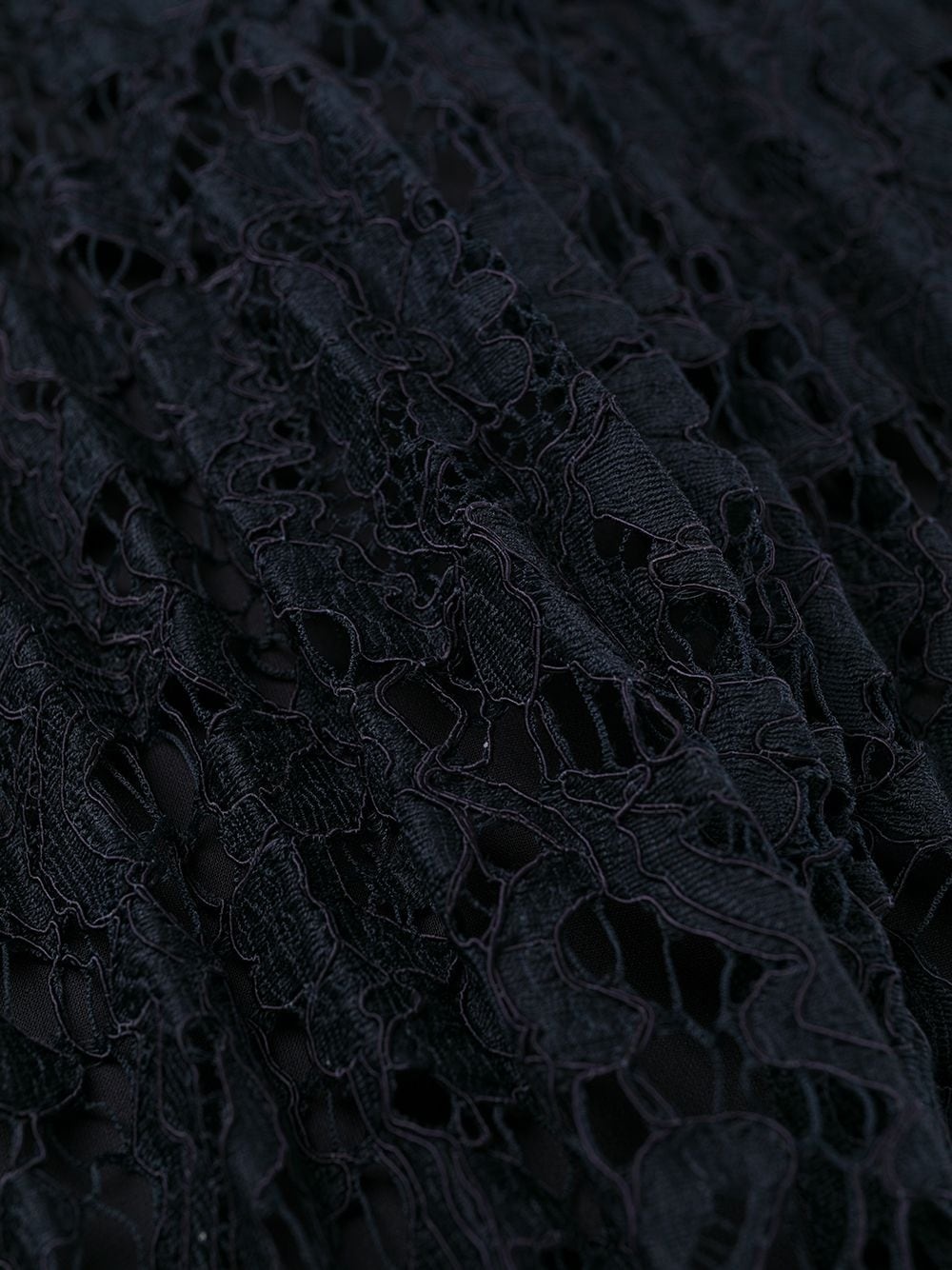 pleated lace-detail dress - 6