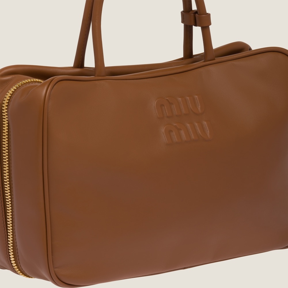 Leather top-handle bag - 6