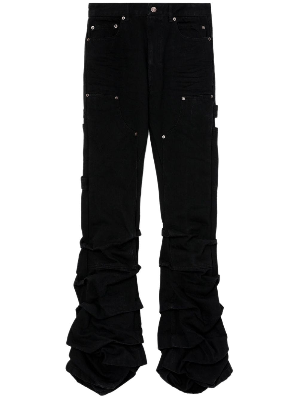 Wave low-rise flared jeans - 1