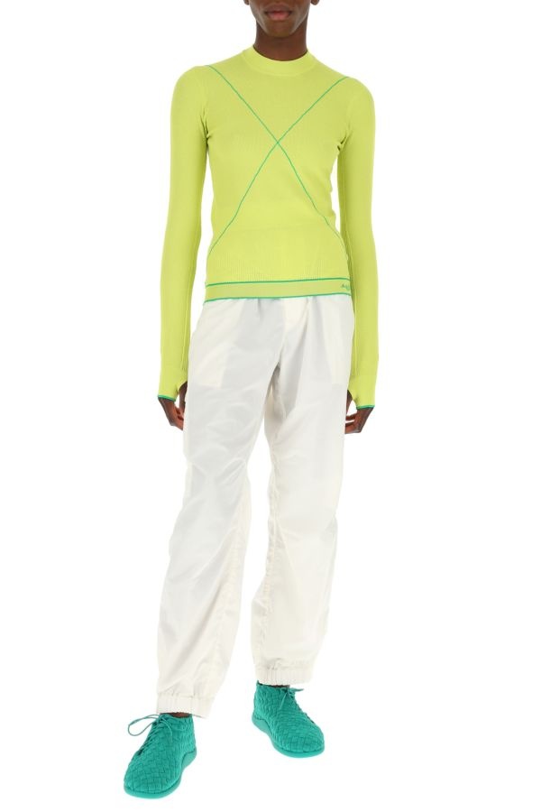 Tシャツ・カットソー BOTTEGA VENETA Acid Green Viscose Blend Sweater Bottega Veneta Acid green viscose blend t-shirt