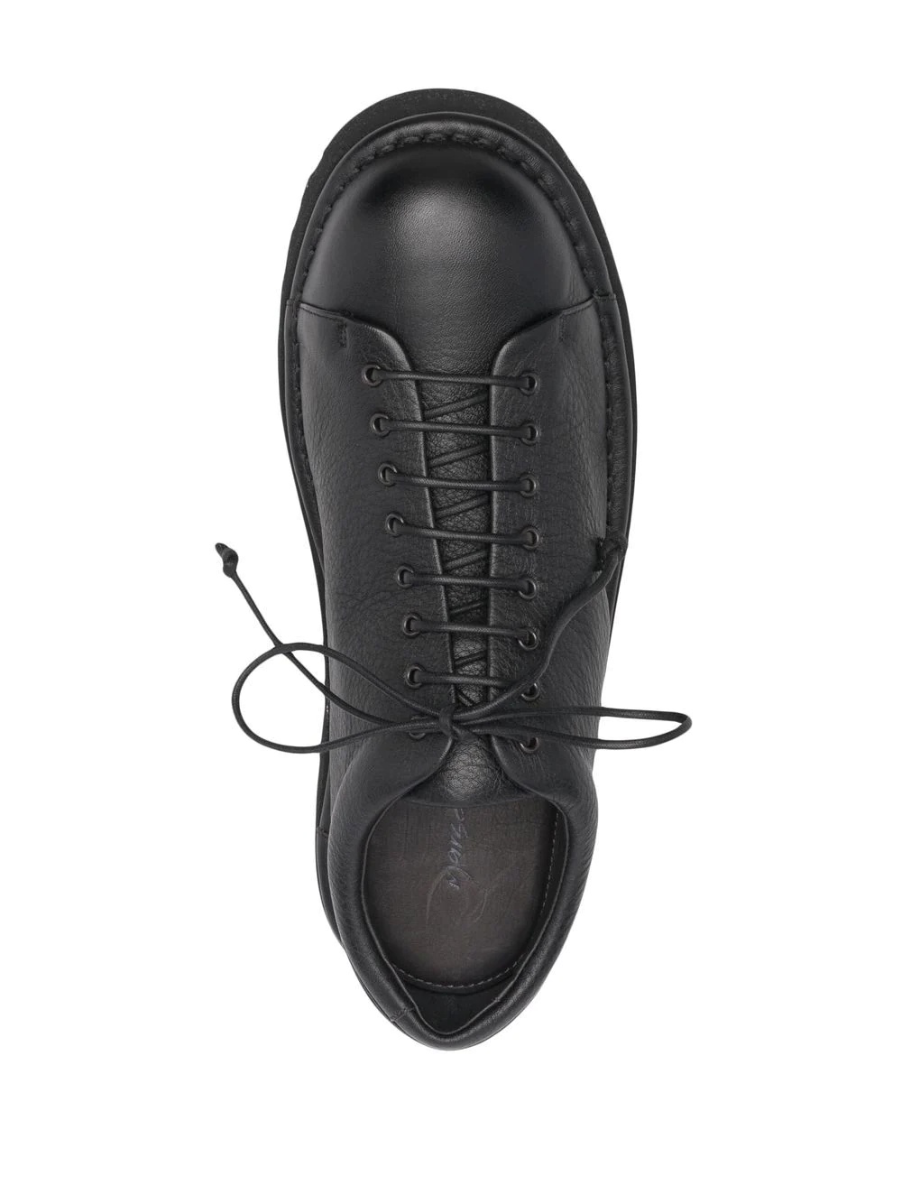 Pallottola pebbled low-top sneakers - 4