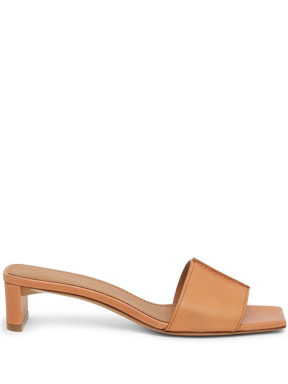 square toe leather sandals - 1