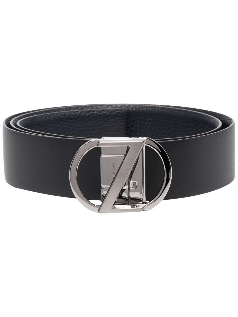 Z-buckle reversible leather belt - 1