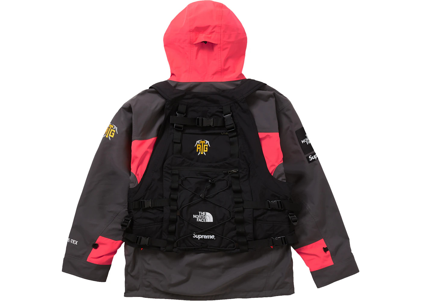 Supreme The North Face RTG Jacket + Vest Bright Red - 2