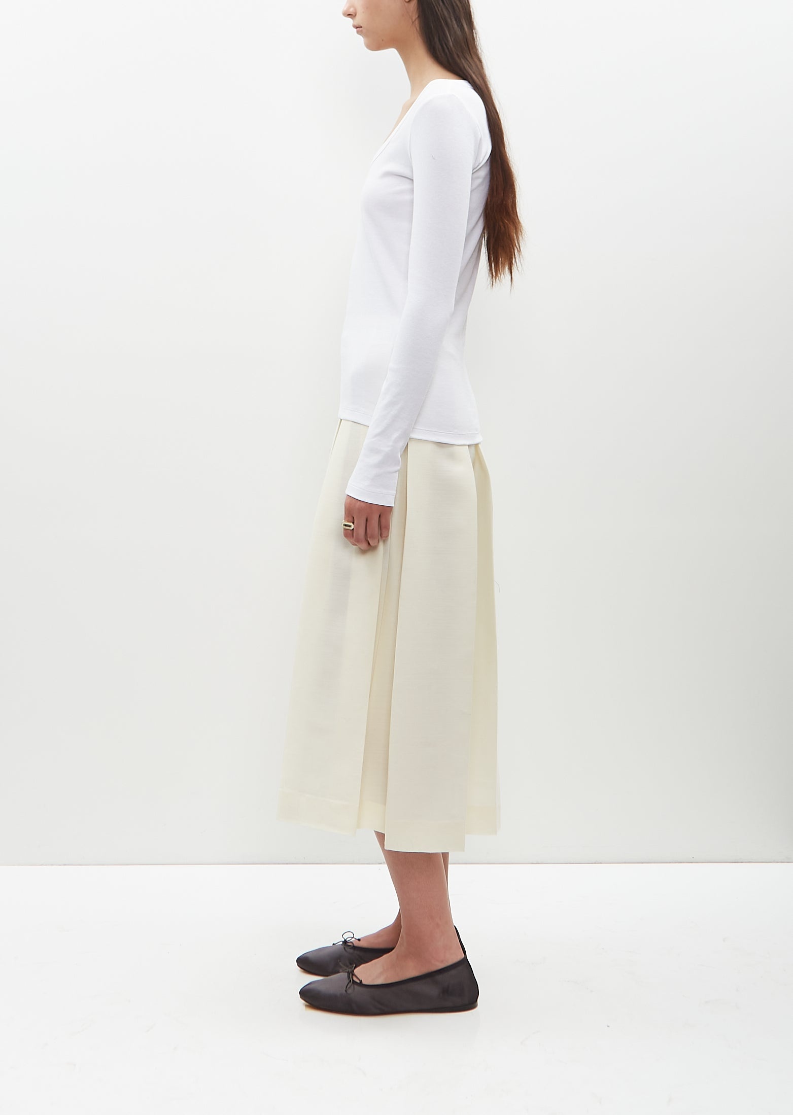 Wool Silk Twinflower Skirt - 2