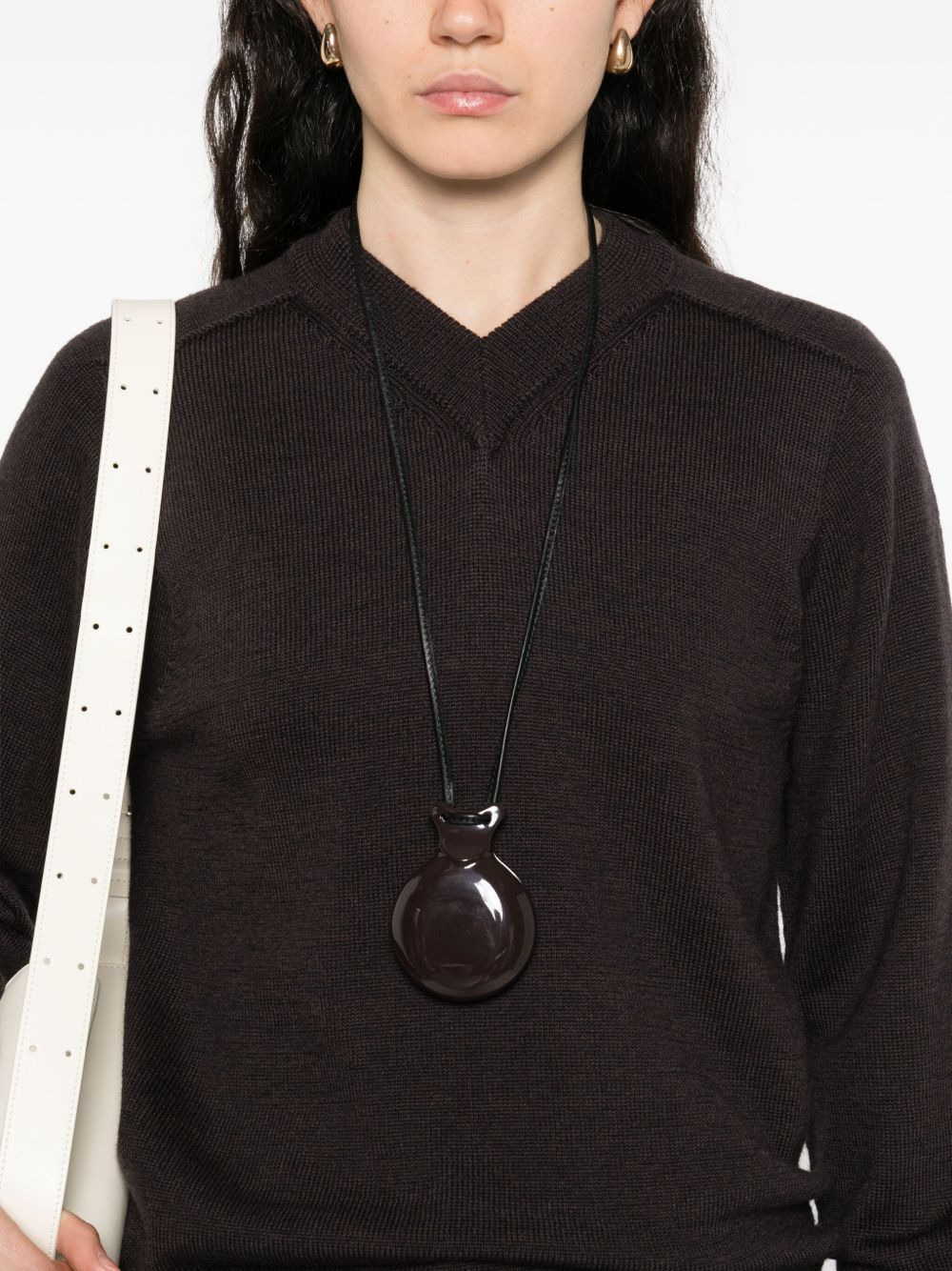 V-neck merino-wool sweater - 5