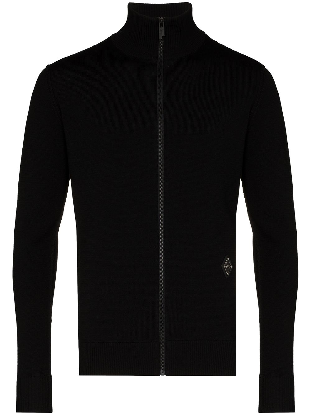 high-neck front-zip jumper - 1