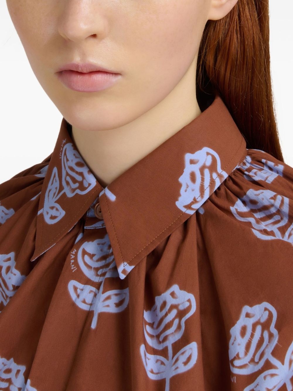 floral-print shirt - 5