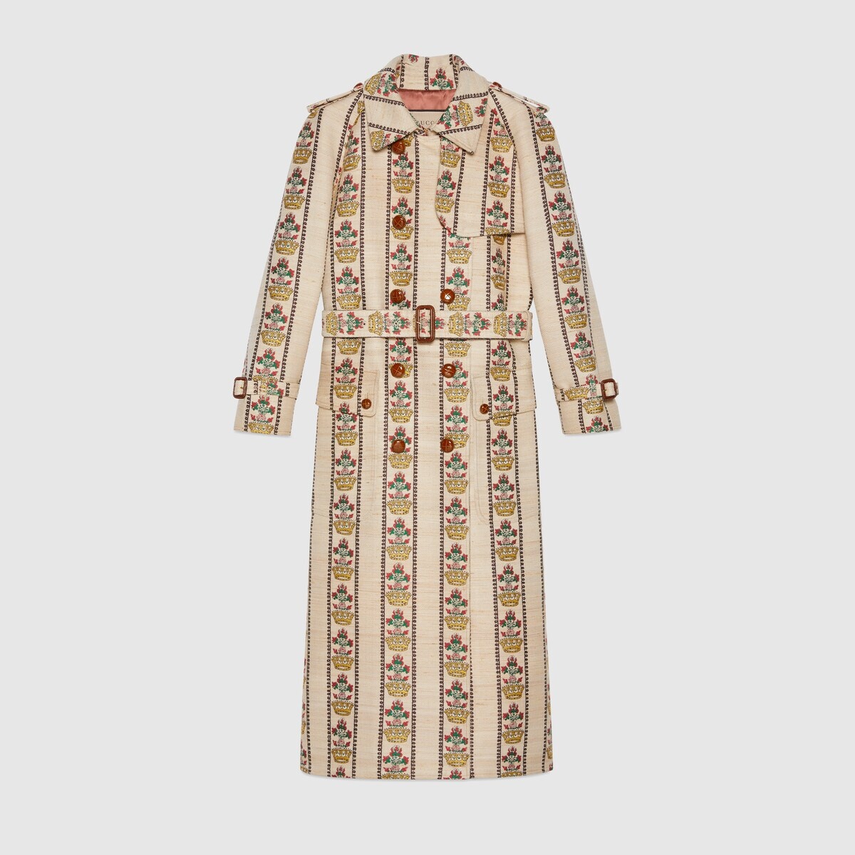 Gucci 100 flower and crown coat - 1