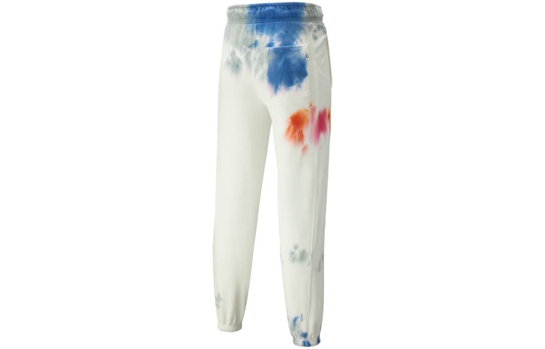 PUMA MMQ Tie Dye Sweatpants 'White' 539580-02 - 2