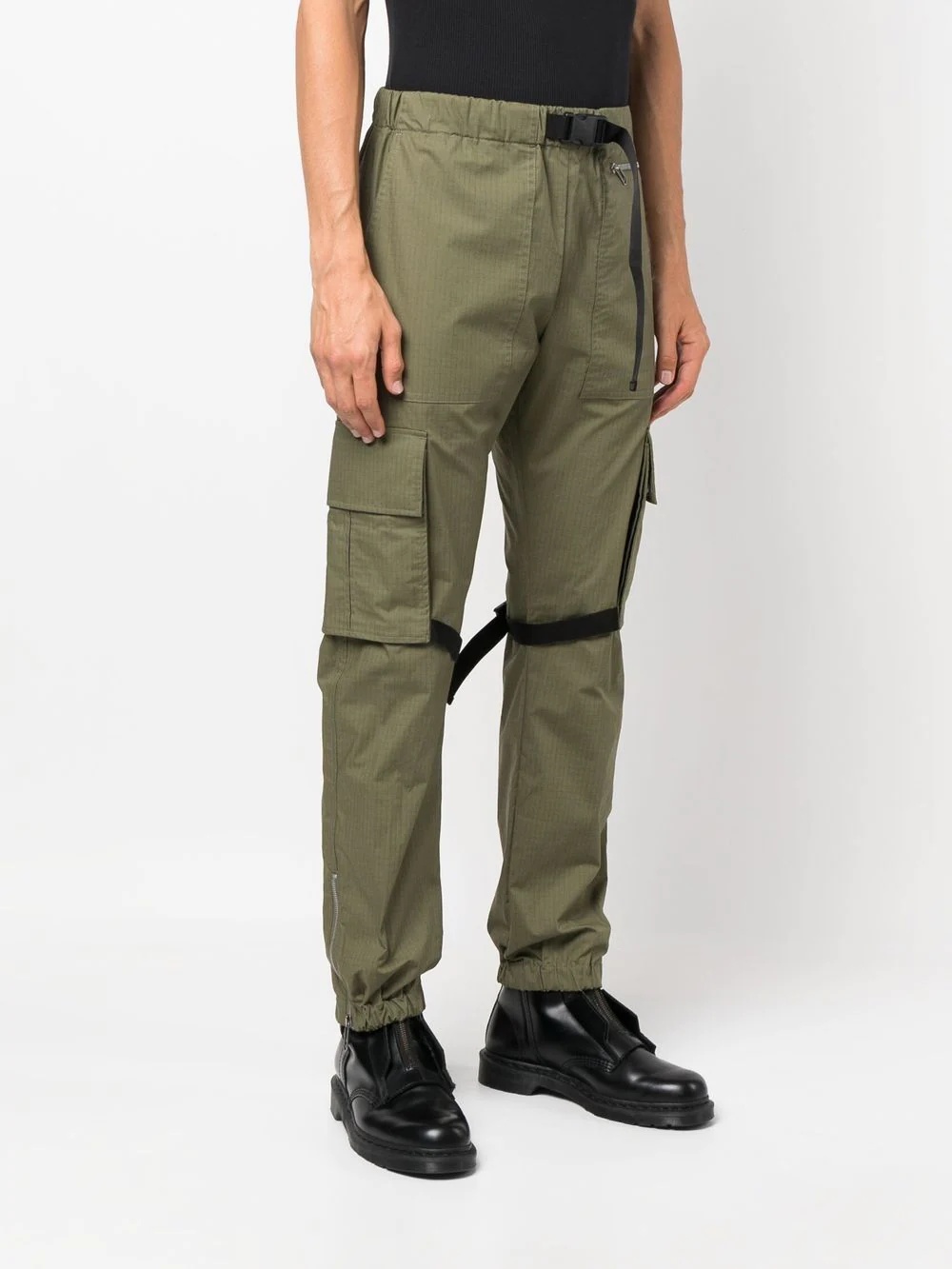 tab detail tapered trousers - 3