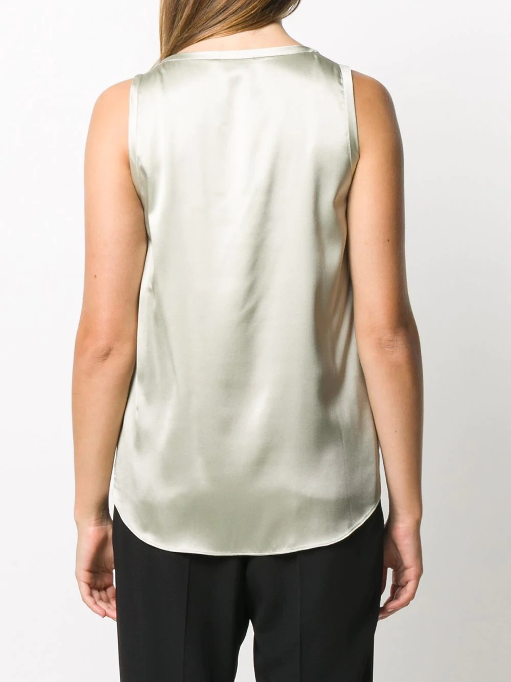 scoop neck sleeveless top - 4