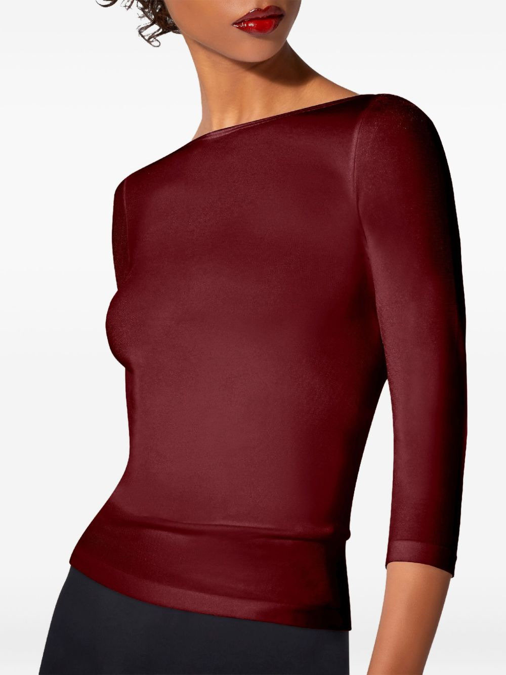 boat-neck T-shirt - 4
