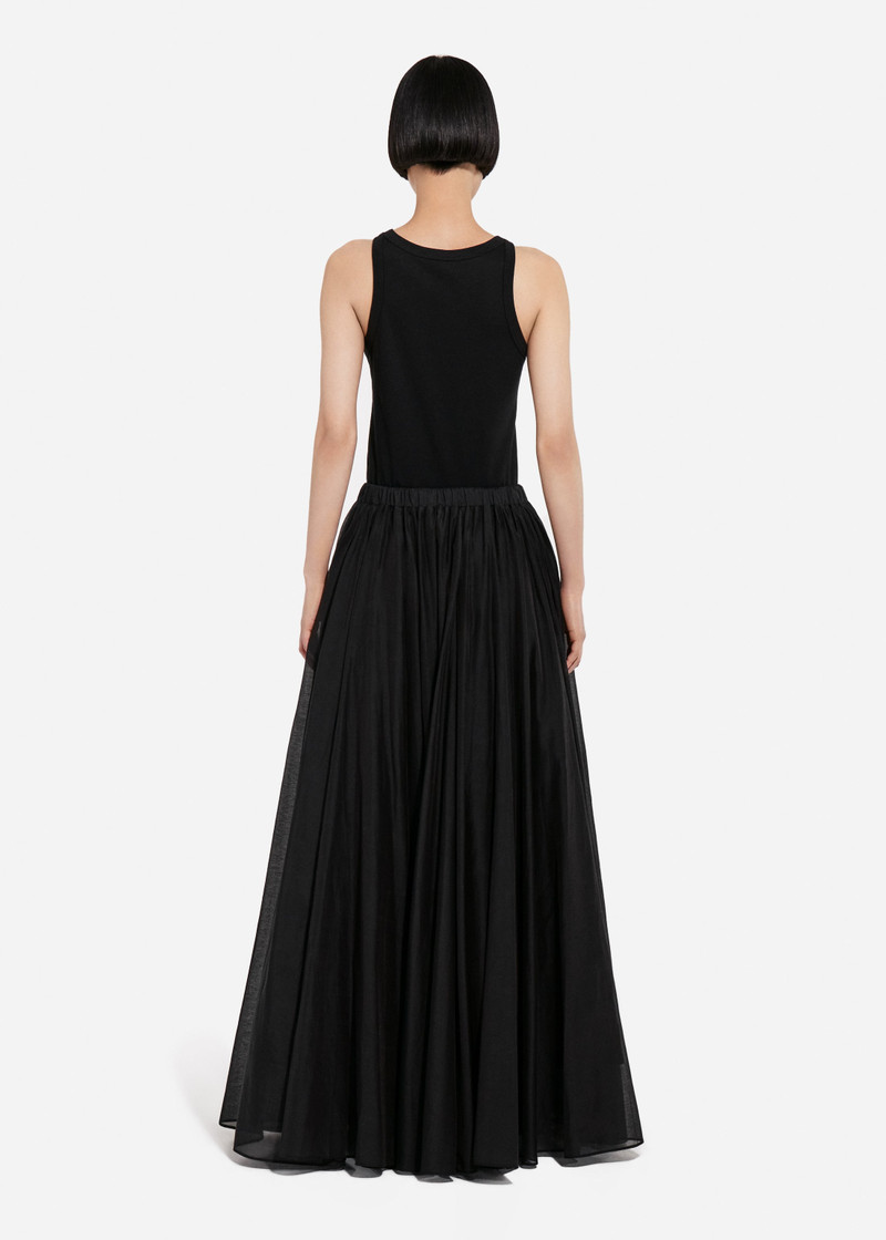 Crinoline Double Layer Skirt in Cotton Silk Voile 4