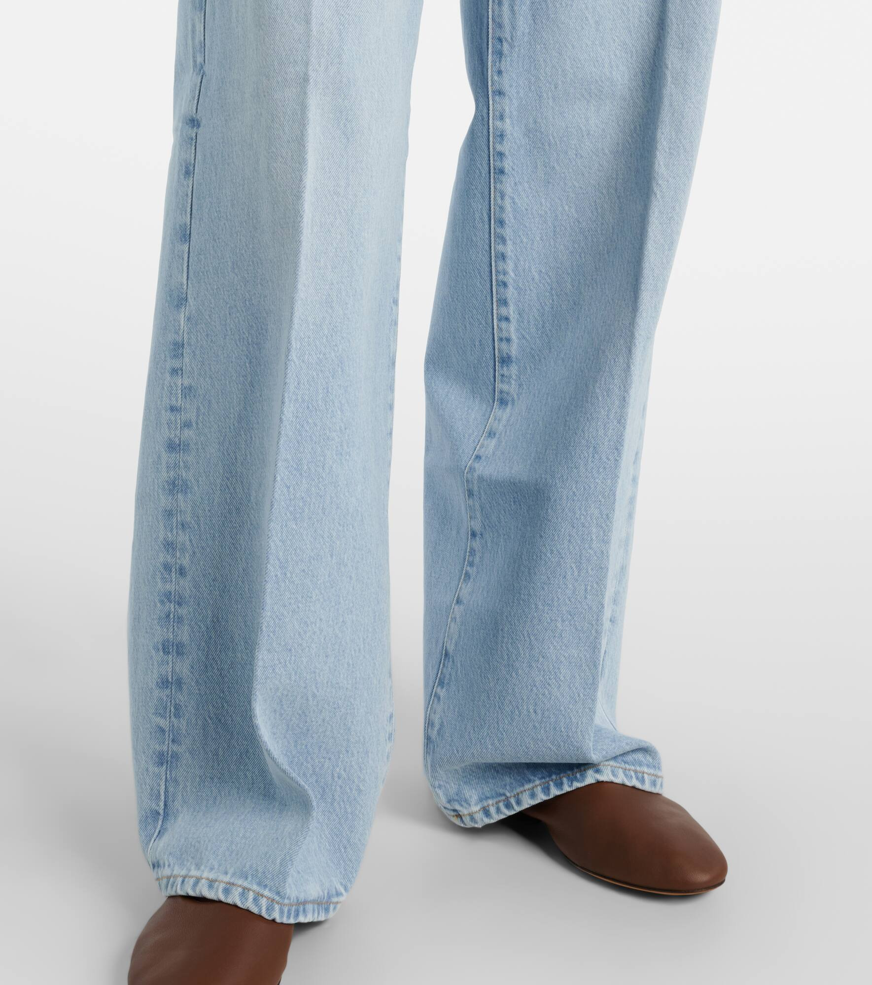 Collegiate wide-leg jeans - 5