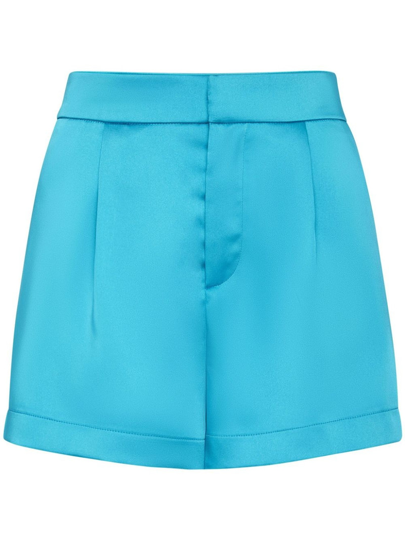 logo-plaque satin shorts 1