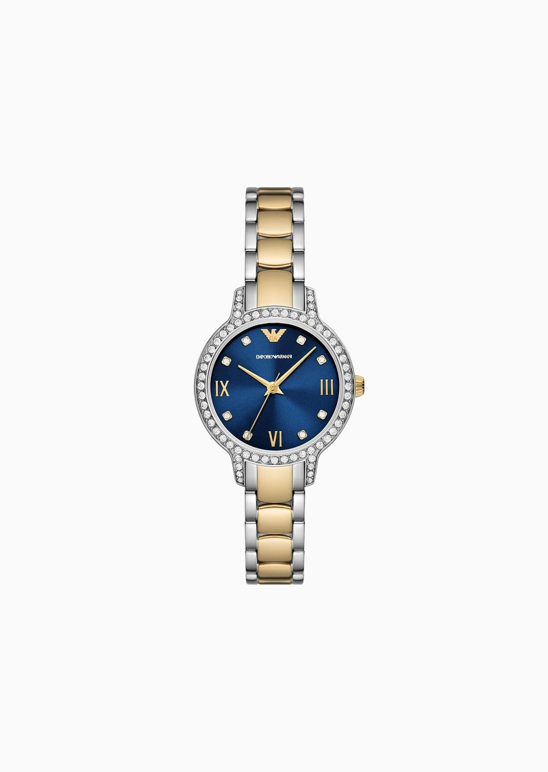 Three-Hand Two-Tone Stainless Steel Watch 1