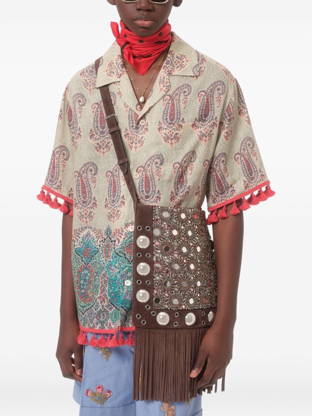 linen bowling shirt - 6