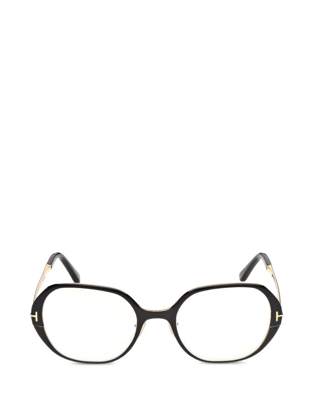 oval-frame glasses - 1