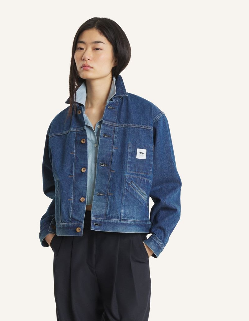 MAISON KITSUNE x KURO SELVEDGE VOYAGE DENIM JACKET 10