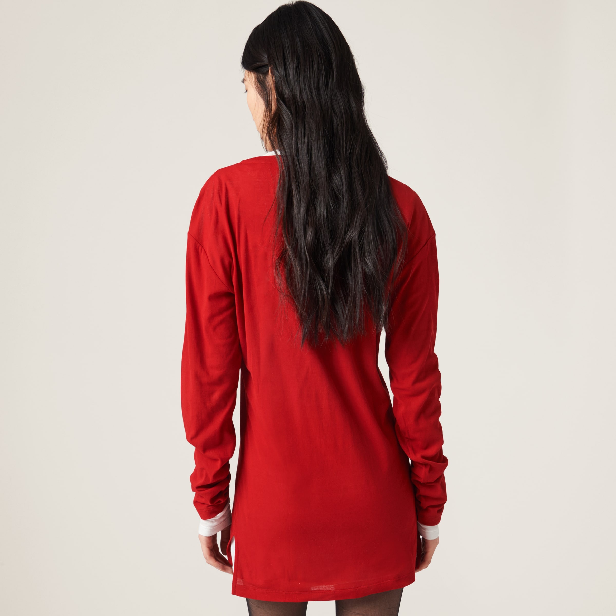 Ribbed knit jersey dress - 3