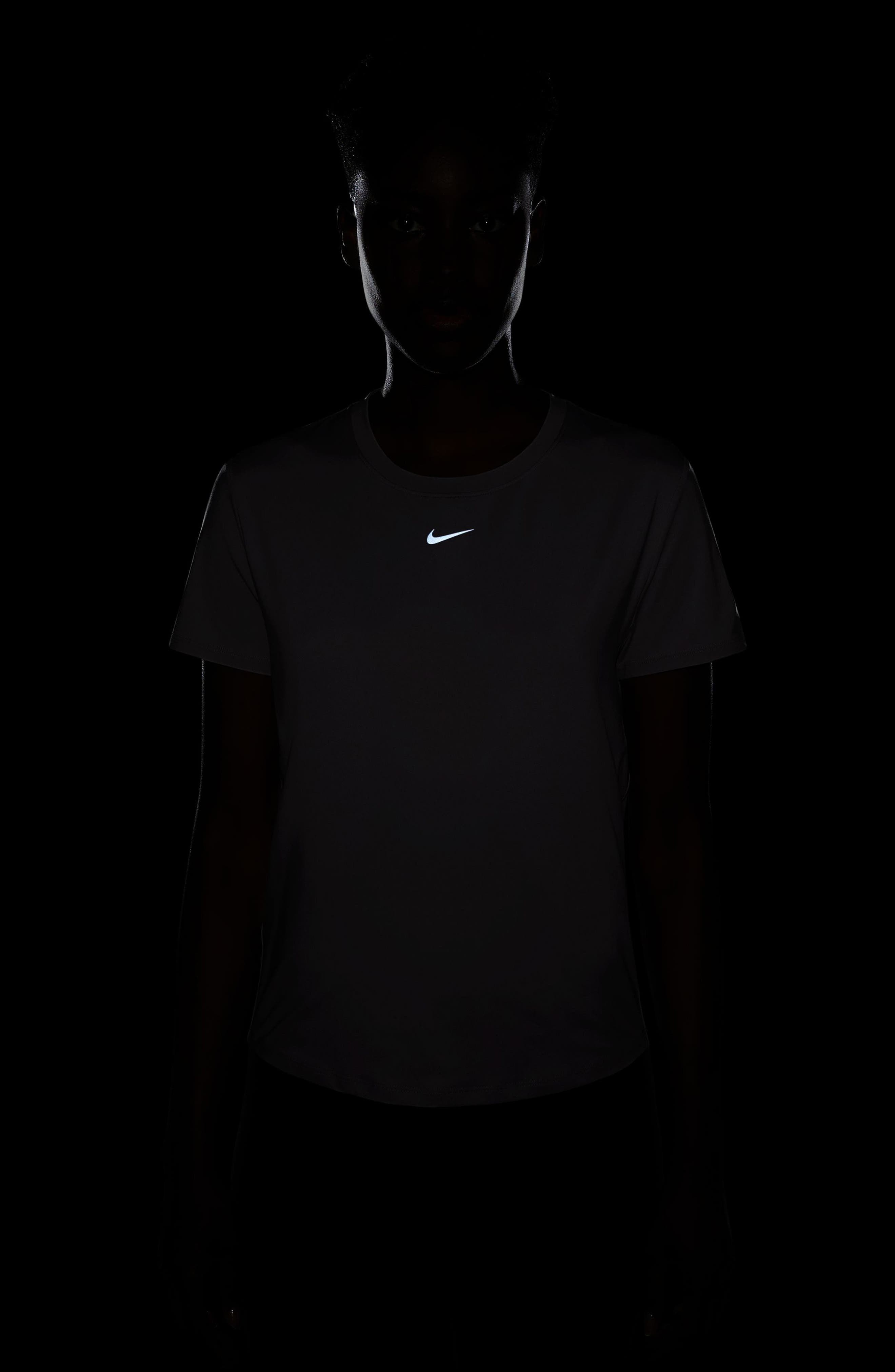 Nike One Classic Dri-FIT Training Top in White/Black at Nordstrom - 4