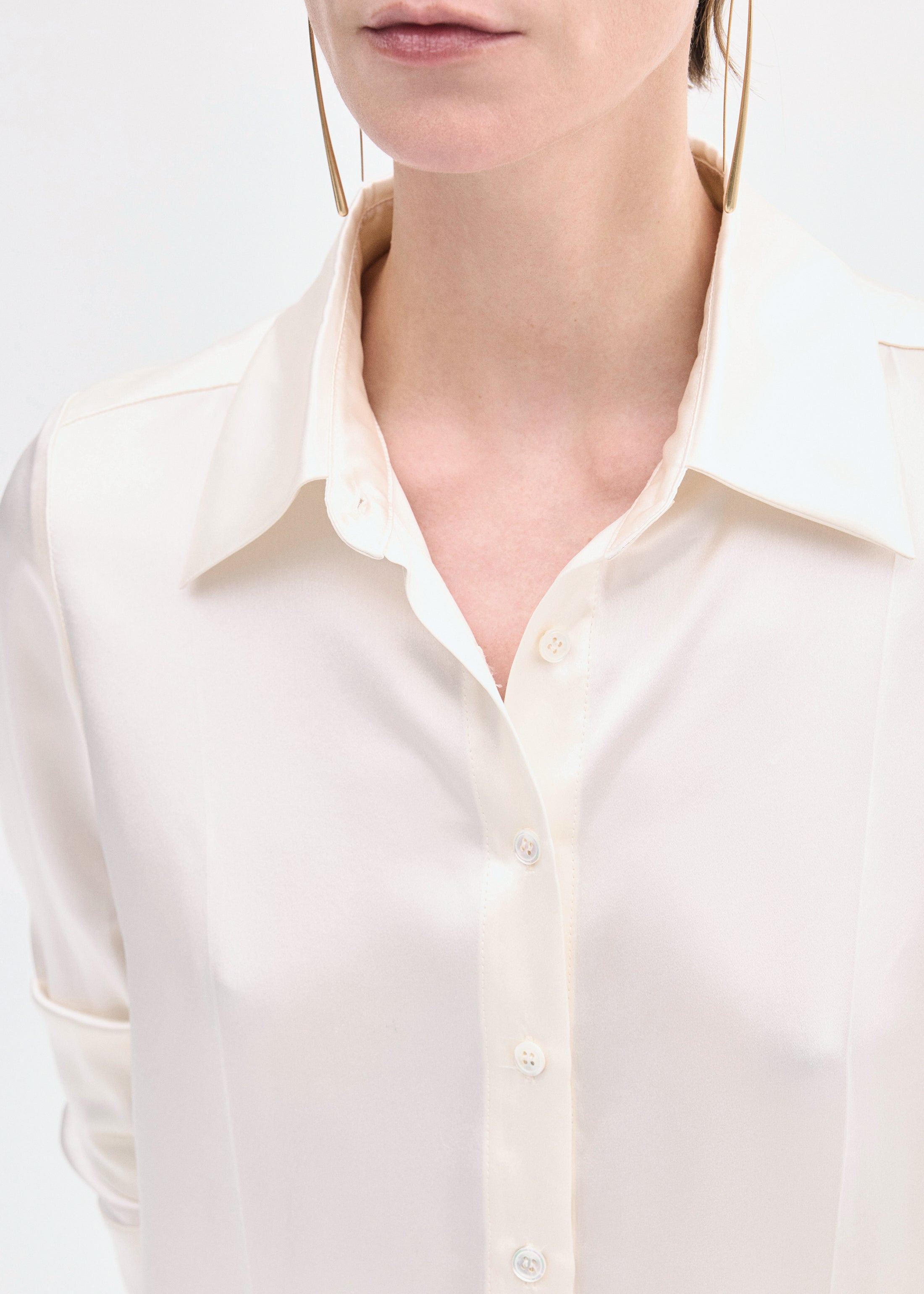 Button Down Shirt in Silk - 6