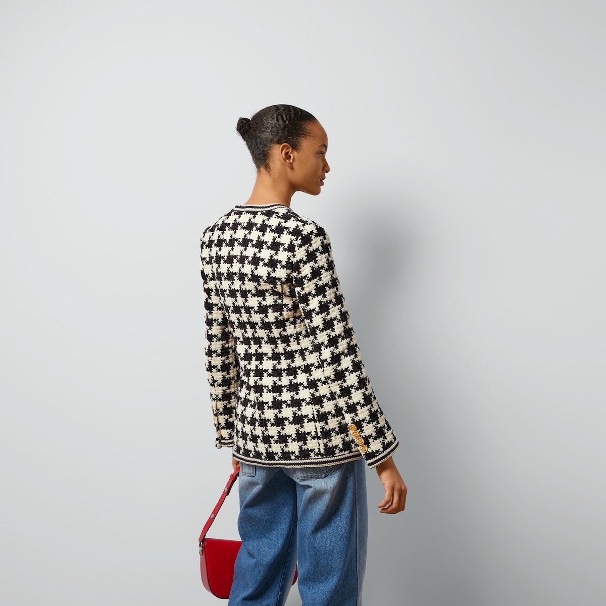 Houndstooth chenille jacket - 6
