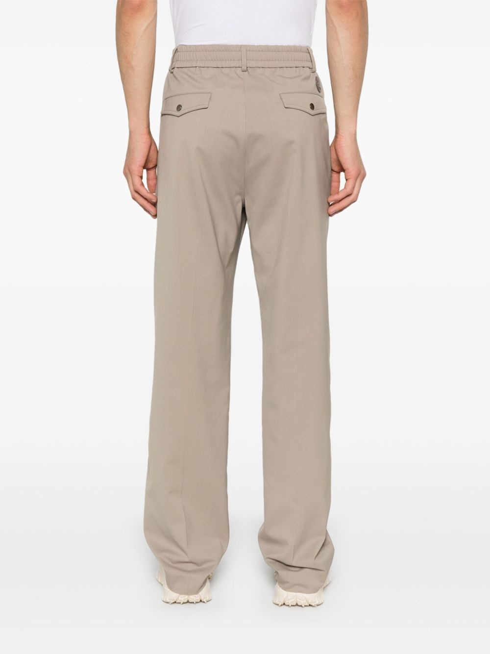 gabardine tailored trousers - 4