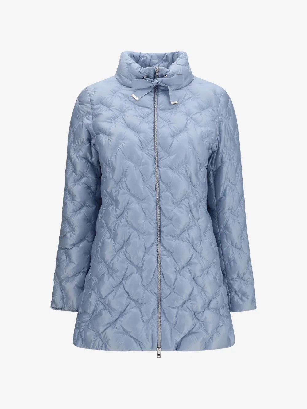 midi quilted high-neck jacket - 1