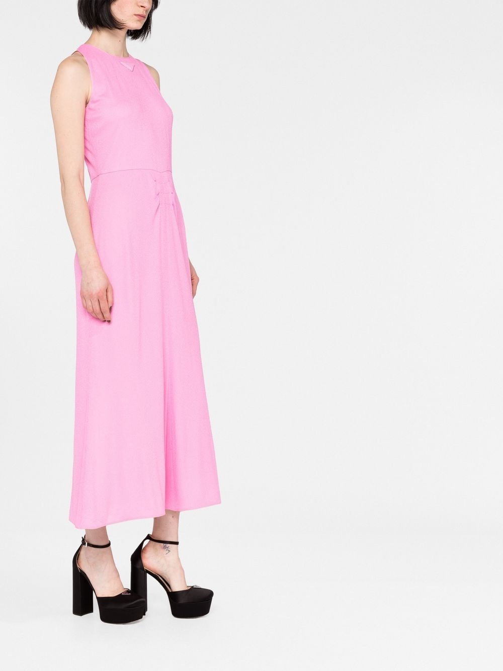 triangle logo maxi dress - 6