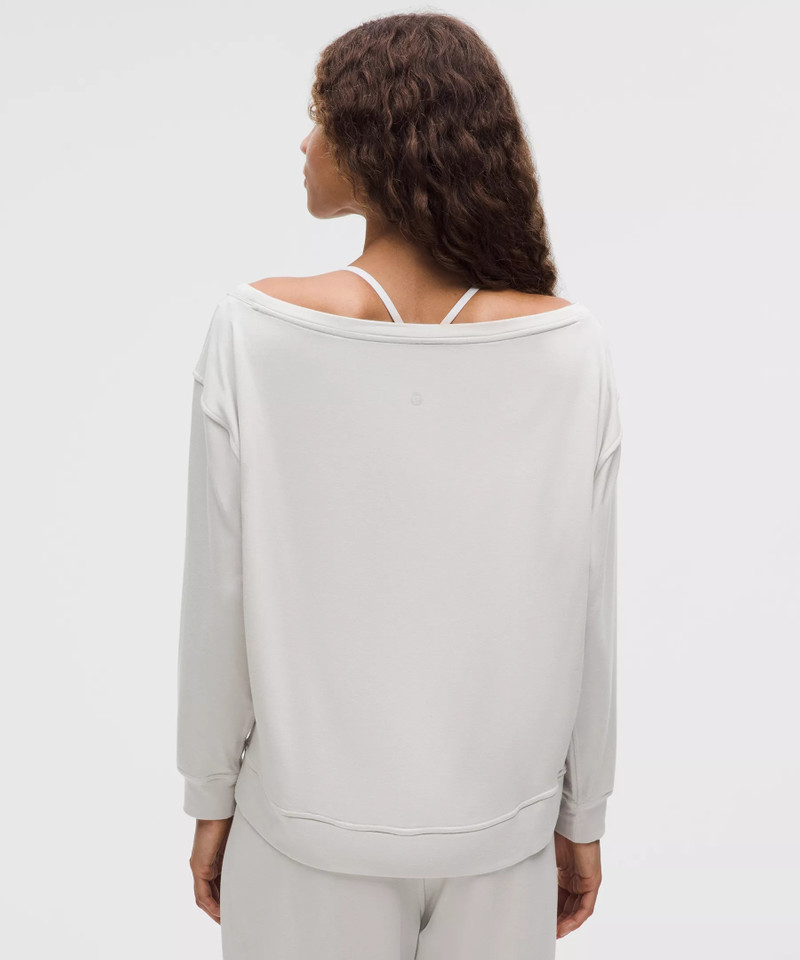BeCalm Oversized Boatneck Long-Sleeve Shirt 3