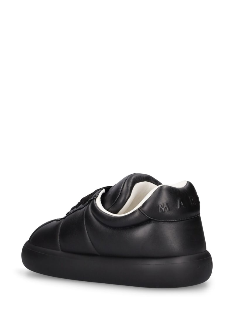 Chunky soft leather low top sneakers - 3