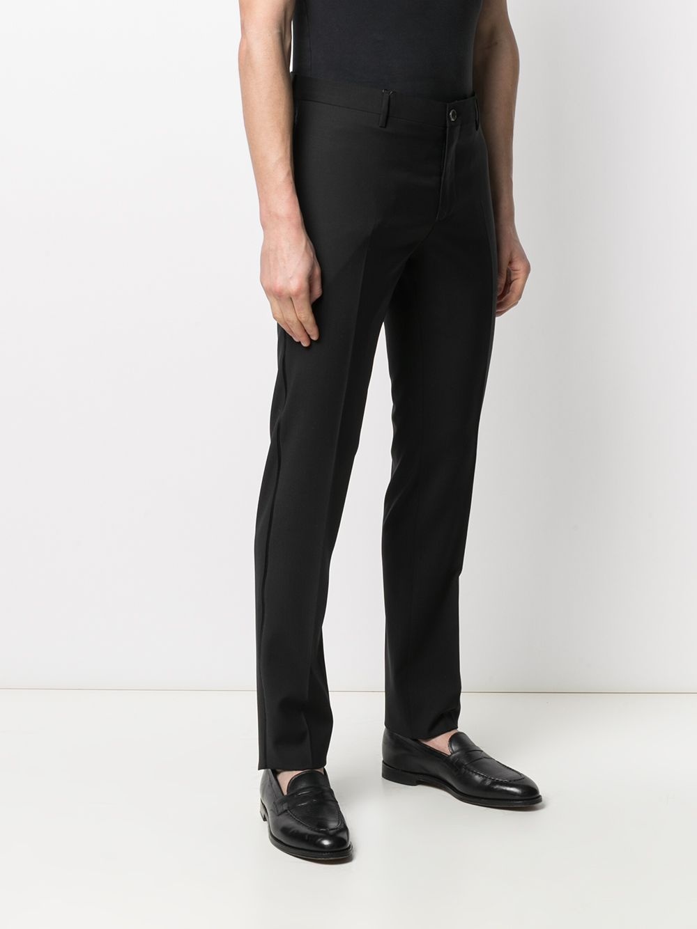 side stripe-trim skinny trousers - 3