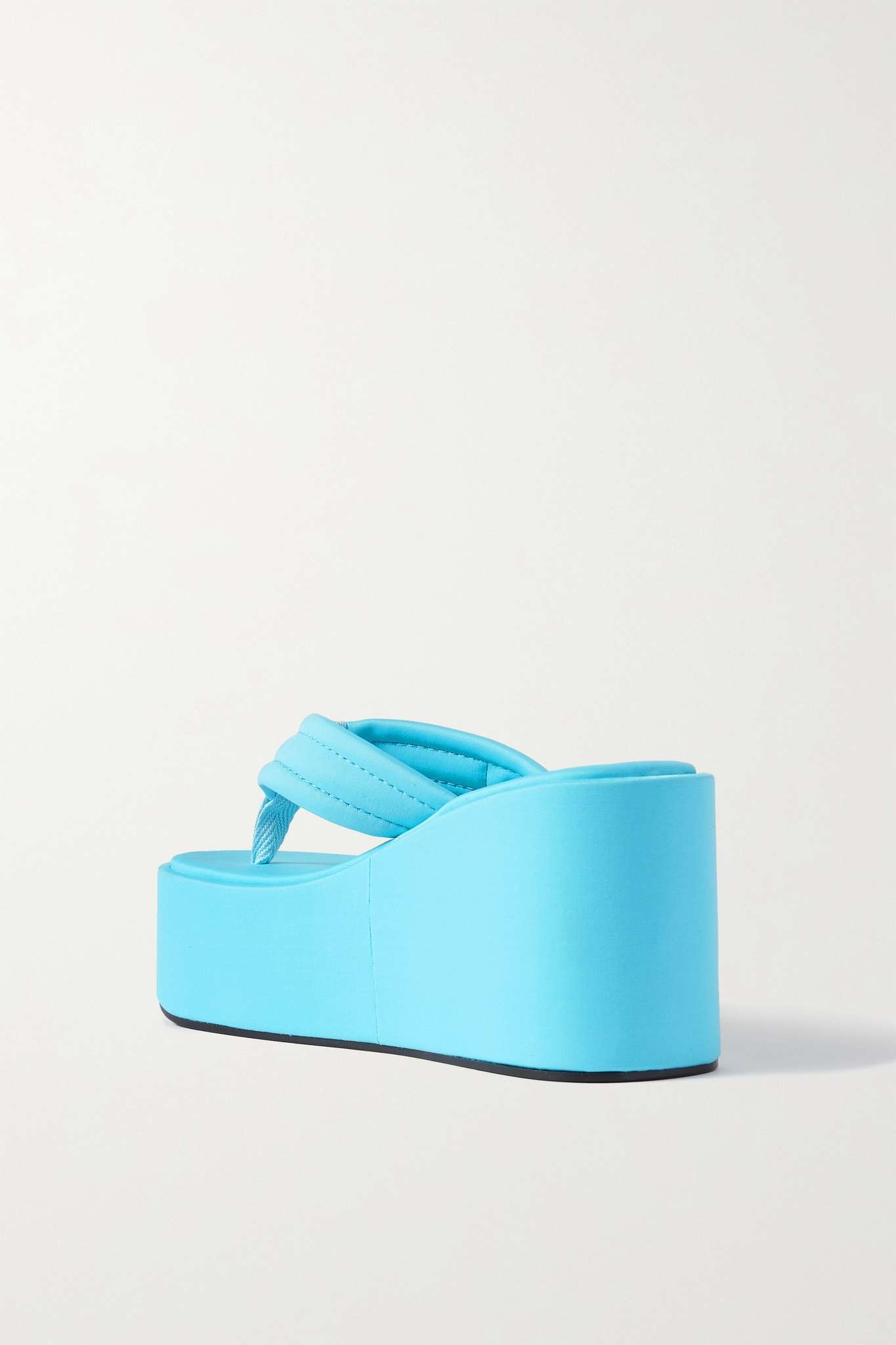 Webbing wedge flip flops - 3