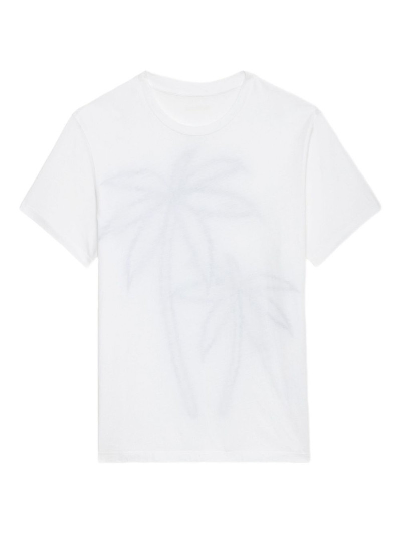 graphic-print organic-cotton t-shirt 1